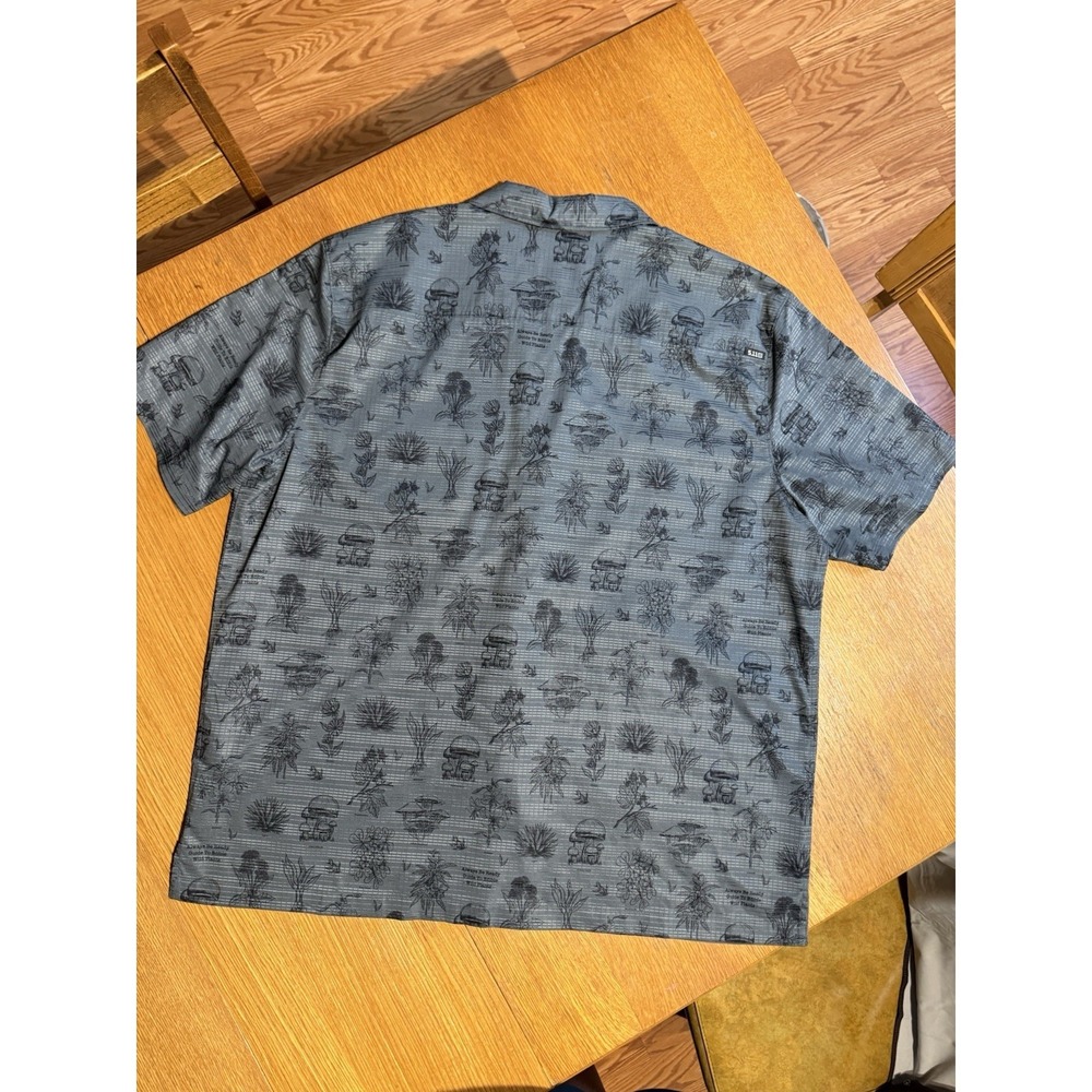 5.11 Tactical Shirt 2XL‎ Blue Edible Plant AOP Snap Western Outdoor Utility - Picture 7 of 10